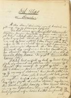 1851-1852 Incze József (1797-1886) honvéd százados kézirata: (Alain René) Le Sage: 'Gil Blas�...