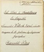 1851-1852 Incze József (1797-1886) honvéd százados kézirata: (Alain René) Le Sage: 'Gil Blas�...
