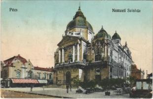 1922 Pécs, Nemzeti színház. Blancz József kiadása (r)