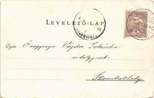 1901 Budapest XIII. Margitszigeti fürdőház. Walter Haertel. C. Andelfinger & Cie. Kunstanstalt N...