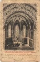 1905 Budapest II. Máriaremete, templom, belső, oltár (EM)
