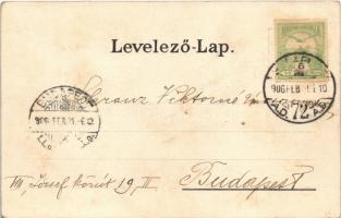 1906 Budapest XIV. Városliget, Vajdahunyad vára. Ganz Antal No. 62. (r)