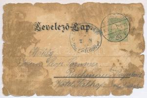 1904 Budapest anno 1650. Újbuda látképe Óbudáról. Kaucky L. kiadása Prágában (b)