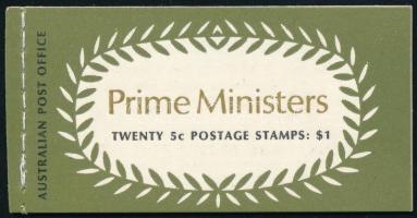 Prime Ministers stamp booklet, 1969 Miniszterelnökök bélyegfüzet