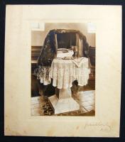 1934 Fekete László fényképész judaika témájú fotója a művész aláírásával, 21x24 cm