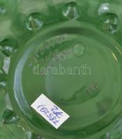 Barovier és Toso jelzéssel bütykös üveg váza, kis kopásnyomokkal, m: 15 cm