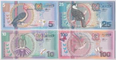 Suriname 2000. 5G + 10G + 25G + 100G T:I,I- Suriname 2000. 5 Gulden + 10 Gulden + 25 Gulden + 100 Gulden C:UNC,AU