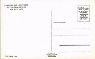 1938 Léva, Levice; bevonulás, Zálogház, gyógyszertár, Bernát Link és Vörösmarty üzlete, Slavia bank,...