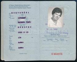 1967 Magyar Népköztársaság által kiállított fényképes útlevél, francia és osztrák vízumokkal / Hungarian passport