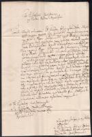 1808 Ifj. Torkos Jakab (1749-1813), a Dunántúli református egyházkerület püspöke részére címzett, magyar nyelvű levél