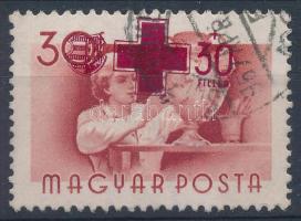 1957 Vöröskereszt 30f elcsúszott felülnyomással / Mi 1483 shifted overprint