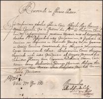 1786 Szerdahelyi Gábor (1742-1813) váci nagyprépost, püspöki helyettes, későbbi besztercebányai püsp...