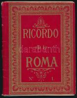 cca 1900 Ricordo di Roma, 48 db litho képpel