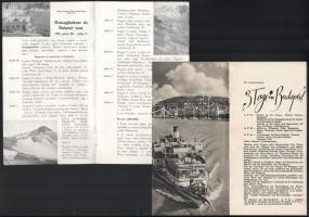 cca 1936 2 db utazási prospektus (Autóbusztúrák + magyarországi ajánlatok németül)