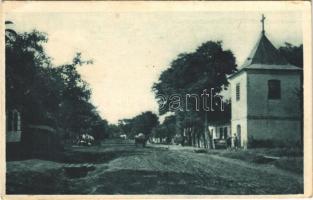 1929 Tergenye, Obec Tergene, Trhyna (Peszektergenye, Sikenica); harangláb és jegyzői lak / Zvonové lesenie a notársky bít / belfry and notary's house (EK)