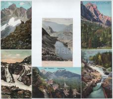 Tátra, Magas-Tátra, Vysoké Tatry; - 36 db régi használatlan szép állapotú képeslap albumban (Feitzin...