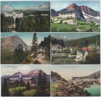 Tátra, Magas-Tátra, Vysoké Tatry; - 36 db régi használatlan szép állapotú képeslap albumban (Feitzin...