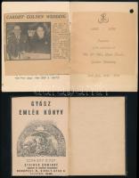cca 1930 4 db kiadvány, közte gyászimakönyv