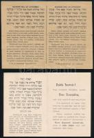 cca 1930 4 db kiadvány, közte gyászimakönyv