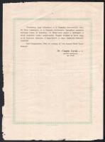 1944 Mindszenty József (1892-1975) veszprémi megyéspüspökké való kinevezéséről szóló hirdetmény, Cza...