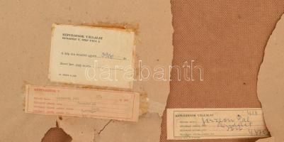 Gerzson Pál (1931-2008): Csendélet. Olaj, farost, jelzett, hátoldalán Képcsarnok Vállalat címkéjével...