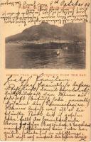 1899 (Vorläufer) Cape Town, Devils Peak and Cape Town from the Bay. From the Land of the Southern Cross