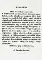 ef.Zámbó (efZámbó) István (1950): Kis egész (ars poetica). Szitanyomat, merített papír, jelzett, számozott: 37/50, lapméret: 58×41,5 cm. Hátoldalán a művész bélyegzőjével.