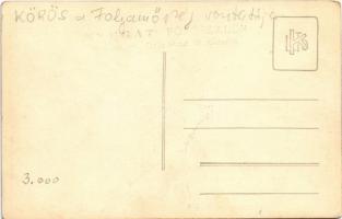 "KÖRÖS" a Magyar Királyi Folyamőrség aknarakó hajója, matrózok. Nyugat Fotószalon / Royal ...
