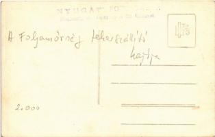 Magyar Királyi Folyamőrség teherszállító hajója, matrózok. Nyugat Fotószalon / Royal Hungarian River...