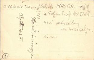 1919 "MAGDA" a Dunaflottilla, majd később a Magyar Királyi Honvéd Folyamőrség "HUSZÁR...