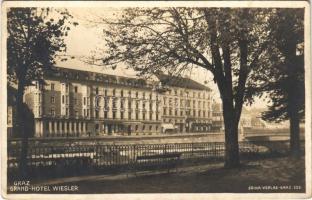 1930 Graz (Steiermark), Grand Hotel Wiesler / hotel, shops. Photo Alfred Steffen (EK)