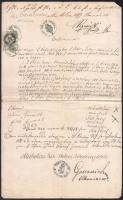 1876 Őrös (Strázne), örökszerződés a miskolci törvényszékre küldve