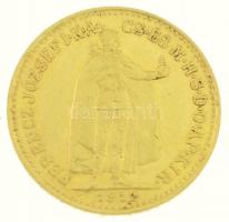 1912KB 10K Au "Ferenc József" Körmöcbánya (3,37g/0.900) T:1-,2 apró ph. Hungary 1912KB 10 ...