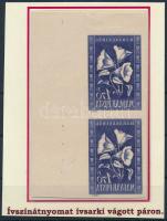 1950 Virág (I.) 1,70Ft ívsarki vágott pár gépszínátnyomattal RR