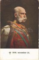 I. Ferenc József. gyászlap / Franz Josef I / Franz Joseph I of Austria. obituary card s: Benczúr (EK)