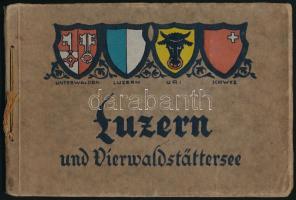 cca 1900 Luzern und und Vierwaldstättersee képes album, 20 db képpel, németül feliratozva