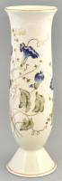 Zsolnay hajnalkamintás váza, hibátlan, jelzett, m: 27 cm