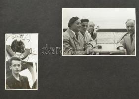 1959 Lengyelországi utazás képei, 39 db fotó albumban, Igaz Sándor, a Könnyűipari Minisztérium főosz...