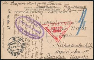 1915 Hadifogoly képeslap Oroszországból / Russian POW postcard