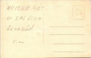 Budapest, Magyar Királyi Folyamőrség "KECSKEMÉT" (ex SMS Viza) WELS típusú őrnaszádja a ra...