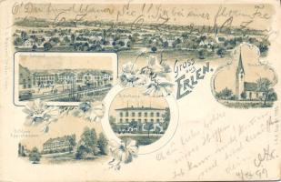 1899 Erlen with railway-station, hotel (EK)