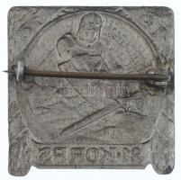 Osztrák-Magyar Monarchia 1916. "21. Hadtest" ezüstözött tombak sapkajelvény. "ENTW LT...