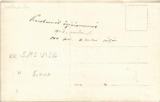 1923 Magyar Királyi Folyamőrség "KECSKEMÉT" (ex SMS Visa) őrnaszádja / Hungarian Royal Riv...