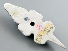 Hollóházi Krokodil Garden festéssel, jelzett, hibátlan.h: 14 cm