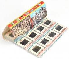 Róma nevezetességeit bemutató színes diák, 60 db, eredeti csomagolásában