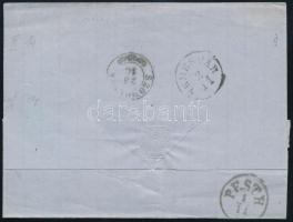 1859 15kr levélen / on cover "MECZENZÉF" - Temesvár