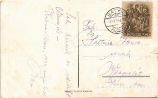 1939 Kalocsa, Üdvözlet a meszesi Halászcsárdából! Szabó Károly vendéglője és veekend szállója (szaka...