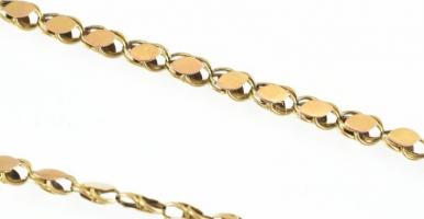 8k Arany (Au) nyaklánc. Jelzés nélkül. Sérült. nettó: 5g, h: cca. 44cm