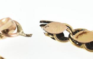 8k Arany (Au) nyaklánc. Jelzés nélkül. Sérült. nettó: 5g, h: cca. 44cm