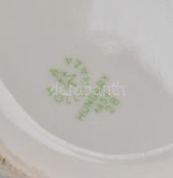 Hollóházi KISZ Országos Ifjúsági Honvédelmi Napok váza, matricás, jelzett, kopásnyomokkal, m: 22 cm